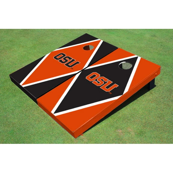 Oregon State University "OSU" Alternating Diamond Cornhole Boards