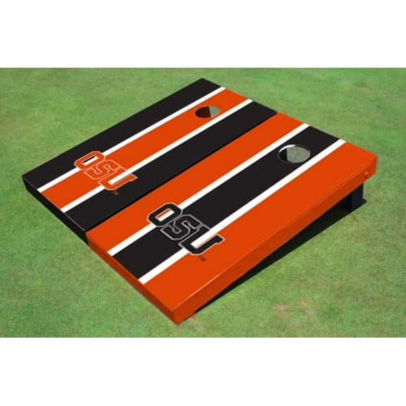 Oregon State University "OSU" Alternating Long Stripe Cornhole Boards