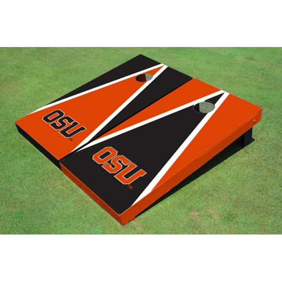 Oregon State University "OSU" Alternating Triangle Cornhole Boards