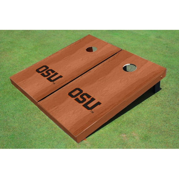 Oregon State University "OSU" Solid Rosewood Cornhole Boards