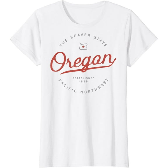 Oregon T Shirt, The Beaver State, Pacific Northwest PNW Tee