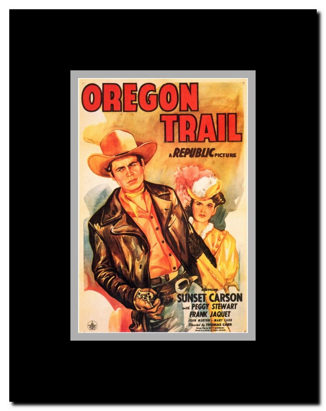 Oregon Trail Framed Movie Poster