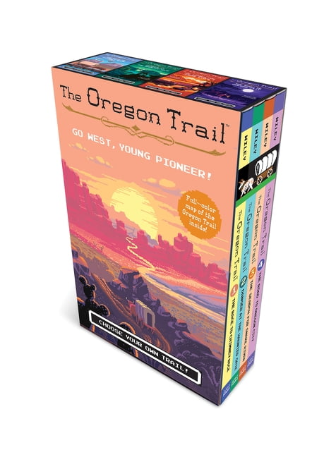 JESSE WILEY Oregon Trail The Oregon Trail 4-Book Paperback Box Set Plus Poster Map, (Paperback)