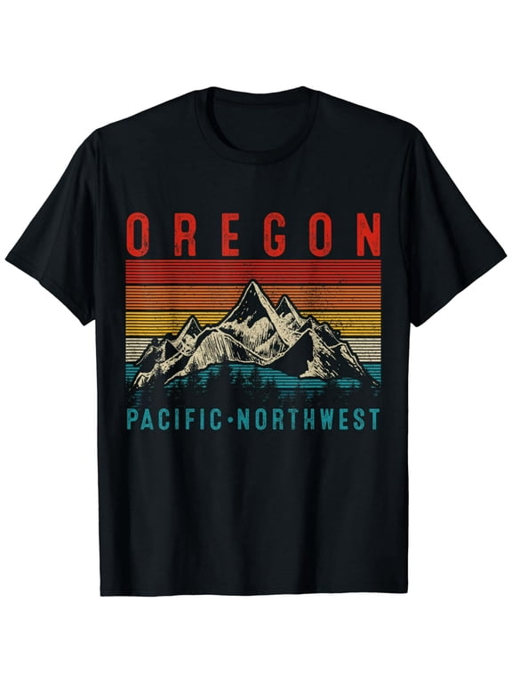 Oregon Vintage Mountains Hiking Pacific Northwest PNW Gift T-Shirt