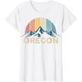 thumbnail image 1 of Oregon Vintage Mountains Nature Hiking Gift T-Shirt, 1 of 2