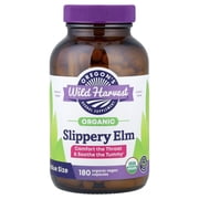 Oregons Wild Harvest Organic Slippery Elm, 180 Organic Vegan Capsules 400 mg per Capsules