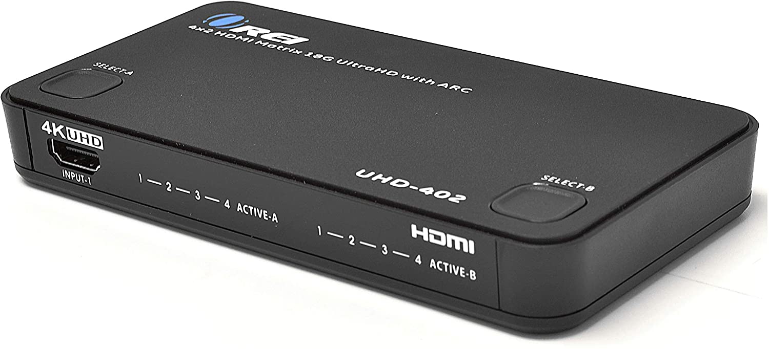 Orei HD-402 4x2 HDMI 1.4V Matrix Switch/Splitter with Remote Control