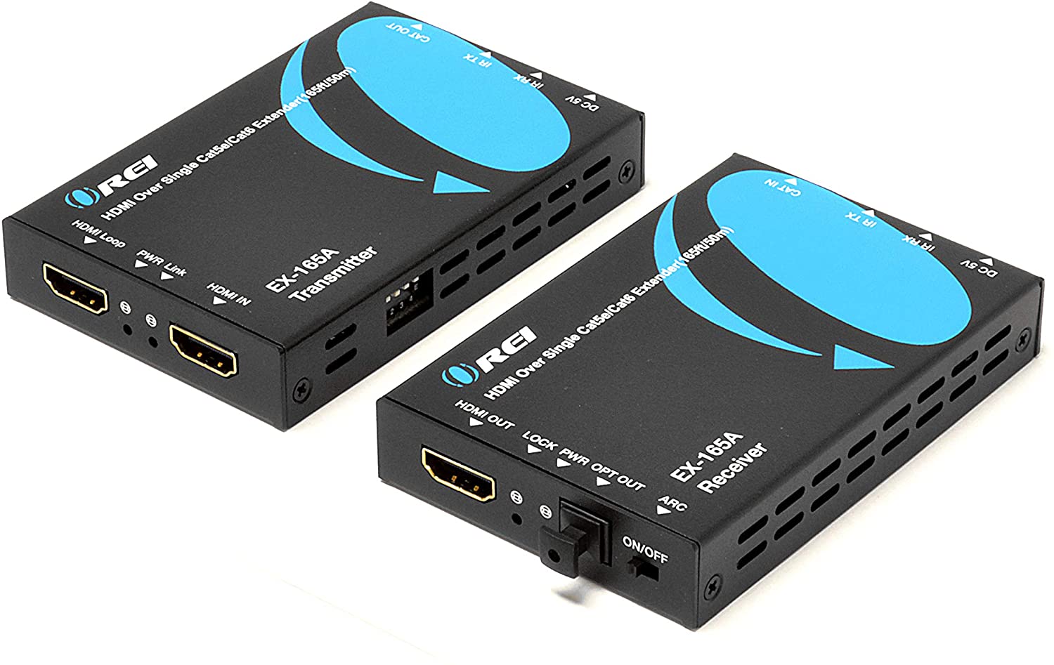 Orei EX-170C Extender HDMI Su CAT5/CAT6 Con IR - Trasmissione Full HD 1080p Fino A 40 M