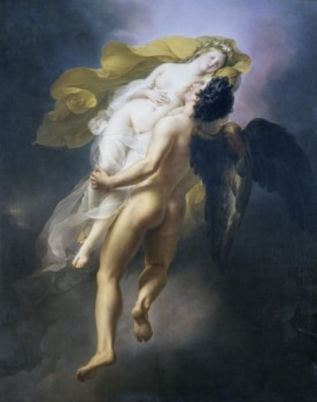Oreithyia Taken Away by Boreas Joseph Ferdinand Lacrenon (1794-1874French) Oil on canvas Musee Girodet Montargis Canvas Art - Joseph Ferdinand Lacrenon (18 x 24)