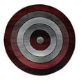 thumbnail image 1 of Orelsi Collection Burgundy And Gray 8'1'' X 8'1'' Area Rugs OR6088, 1 of 10