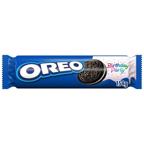 Oreo Birthday Party Sandwich Biscuits 154g, British Import (Pack of 2)