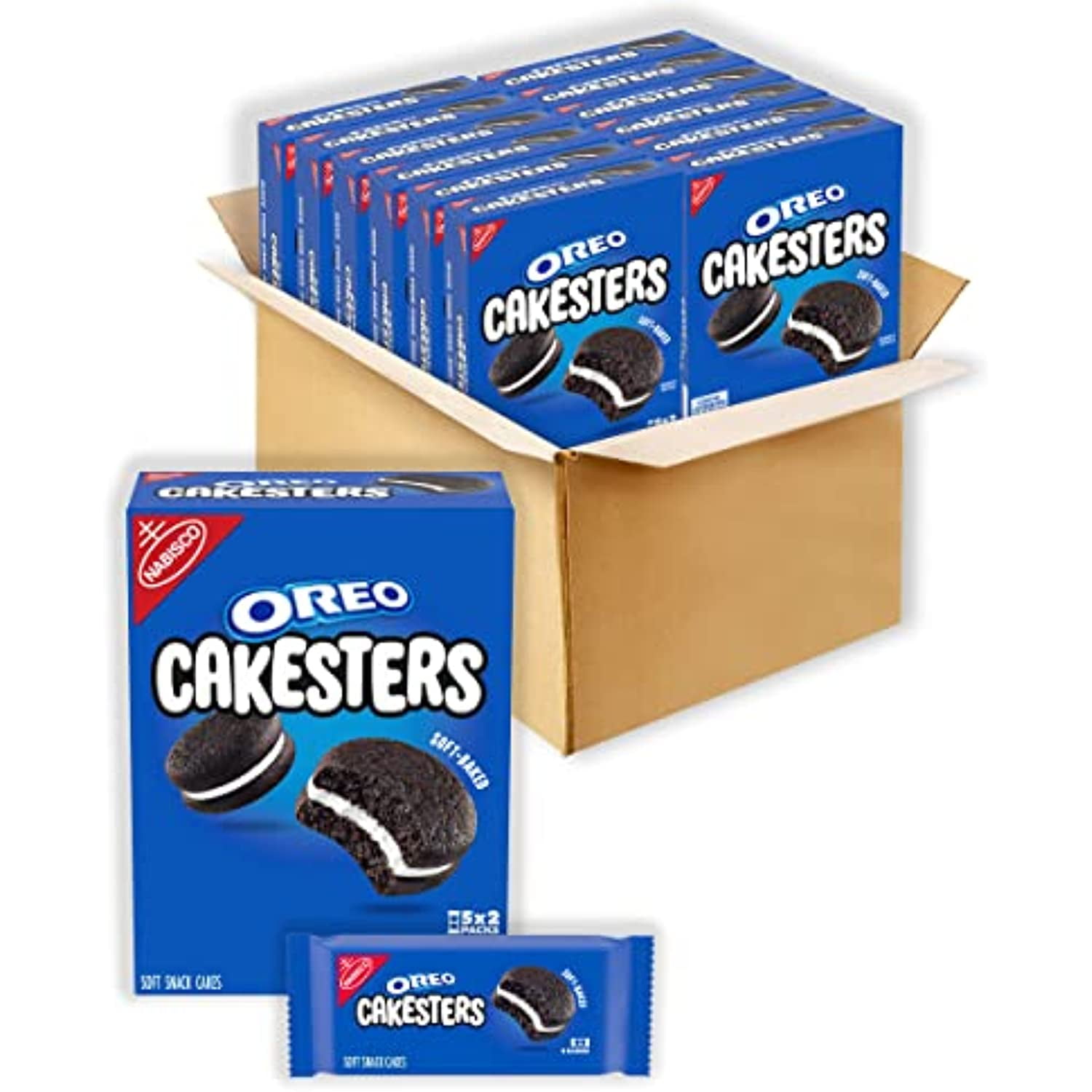 Oreo Cakesters Soft Snack Cakes, Easter Cake, Easter Cookies, 12 - 5 Count Packs (60 Total Snack Packs)