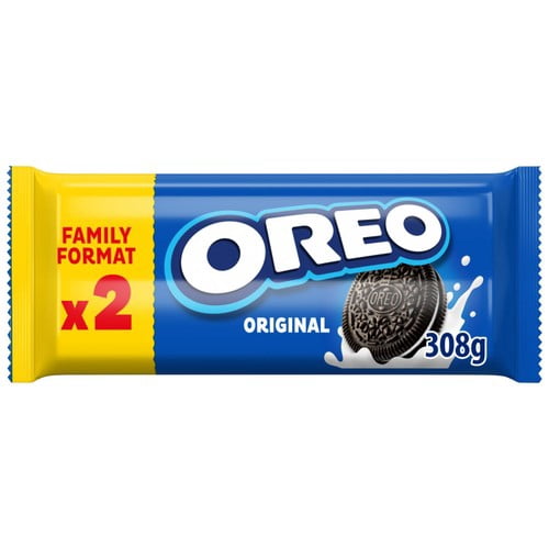 Oreo Chocolate Sandwich Biscuit Twin Pack 2 x 154g, British Import (Pack of 2)