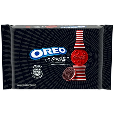Oreo Coca-Cola Sandwich Cookies with Popping Candy, 303g/10.6 oz. Package