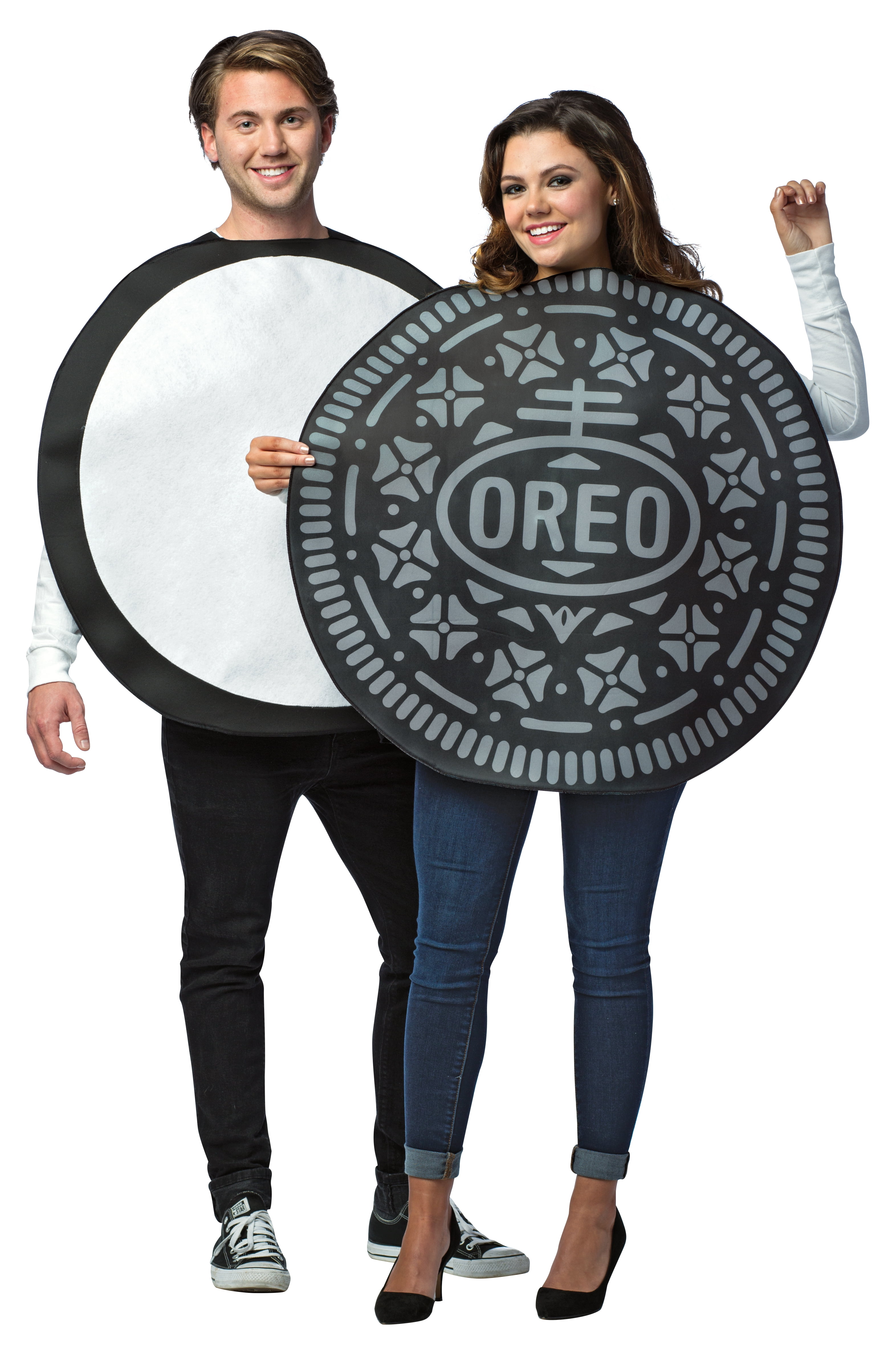 Oreo Cookie Couple Halloween Costume Men’s and Women’s, Adult One 
