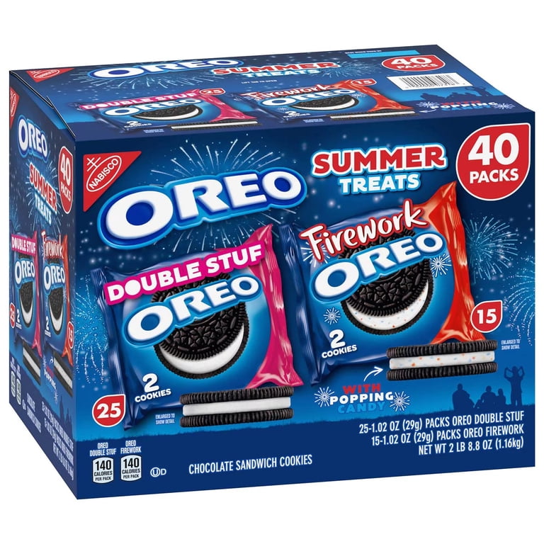 Oreo Cookies Summer Treats Variety Pack, Snack Packs (40 Count