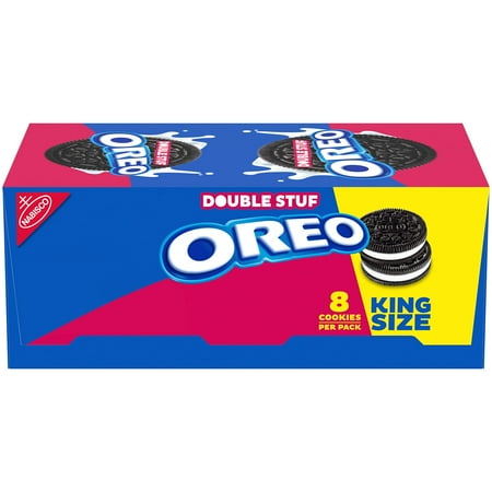 Oreo Double Stuf Chocolate Sandwich Cookies, 10 King Size Snack Packs