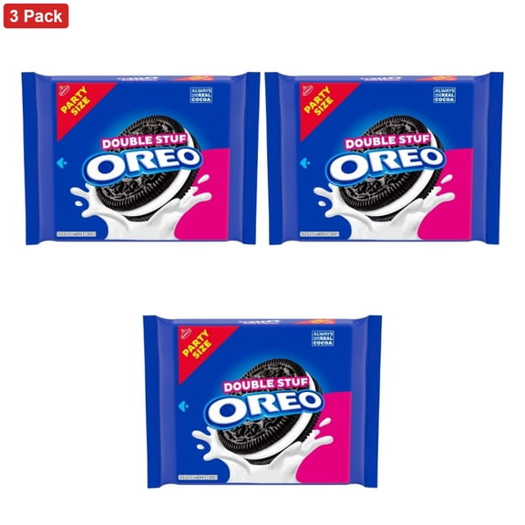 Oreo Double Stuf Chocolate Sandwich Cookies Party Size - 24.95oz