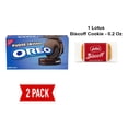 thumbnail image 1 of Oreo Fudge Covered Chocolate Sandwich Cookies, 7.9 Oz - Pack Of 2 & Lotus Biscoff Cookie - 0.2 Oz - 1 ct, 1 of 5