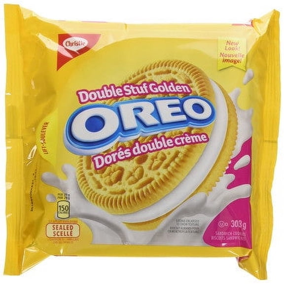 Oreo Golden Double Stuf Cookies, 303g/10.7 oz., {Imported from Canada}