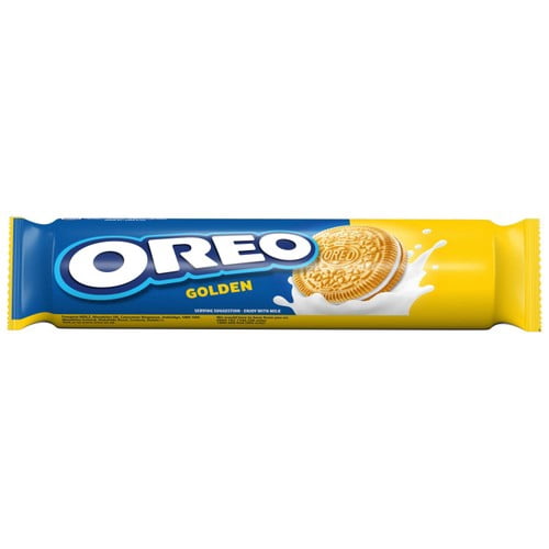 Oreo Golden Sandwich Biscuits 154g, British Import (Pack of 2)