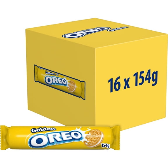 Oreo Golden Sandwich Biscuits 154g (pack of 16)