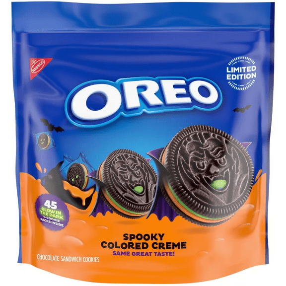 Oreo Halloween Green and Orange Creme Chocolate Sandwich Cookies - 22.95oz/45ct