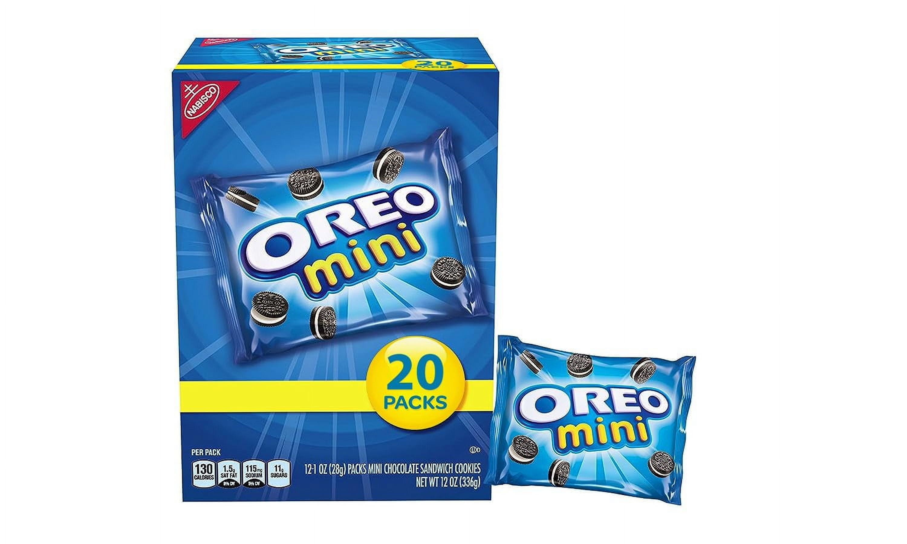 Oreo Mini Chocolate Sandwich Cookies, 20 Packs