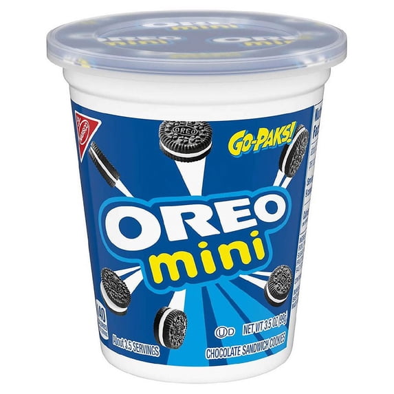Oreo Mini Go Packs Cookies Chocolate 3.5 oz Pack of 2