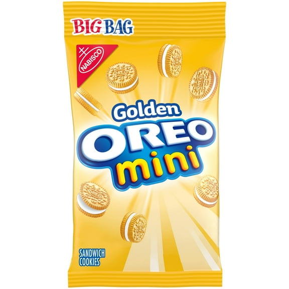 Oreo Mini Golden Sandwich Cookies, Big Bag, 3 Oz Packaging May Vary