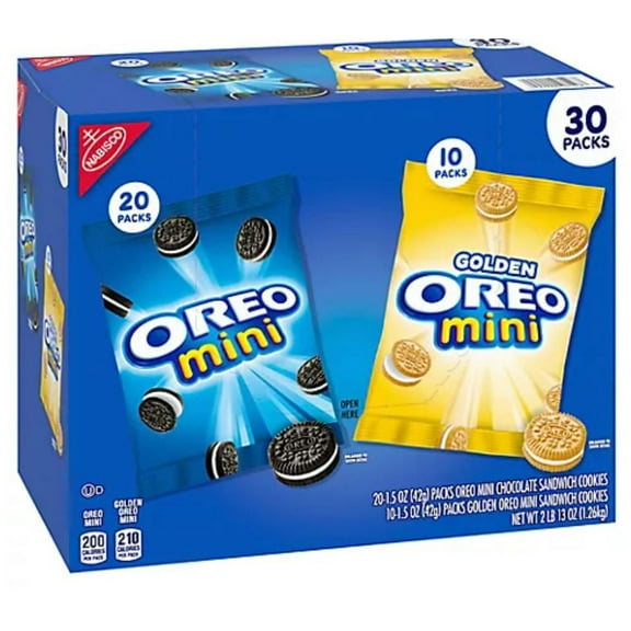 Oreo Mini Mix Sandwich Cookies Variety Pack, 30 pk.