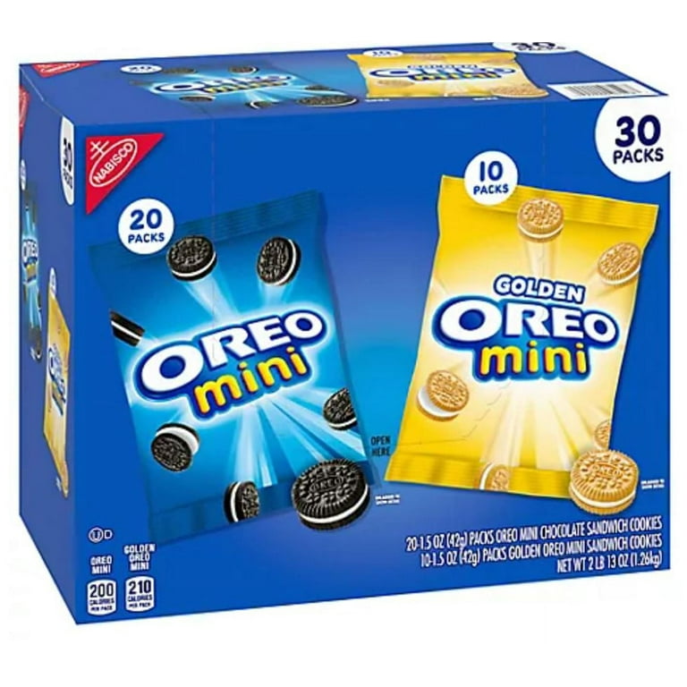 Oreo Mini Mix Chocolate & Golden Milk Cookie Snack Variety Pack