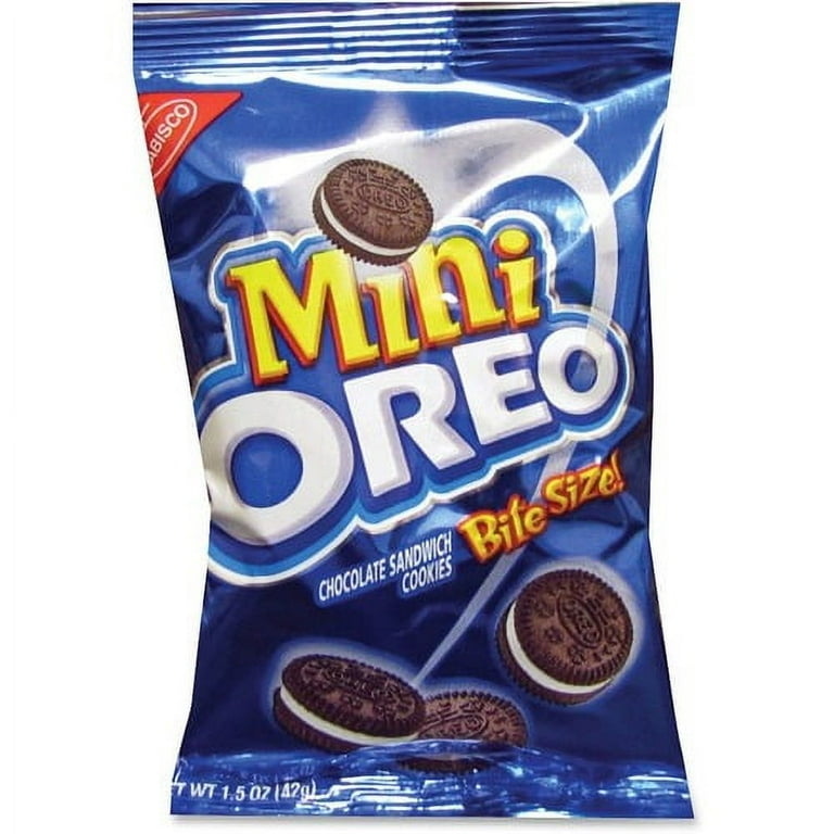 Oreo Mini Chocolate Sandwich Cookies - Vanilla, Chocolate - Packet - 1 Serving Pack - 1.75 oz - 60 / Carton Oreo Mini Chocolate Sandwich Cookies - Vanilla, Chocolate - Packet - 1 Serving Pack - 1.75 oz - 60 / Carton