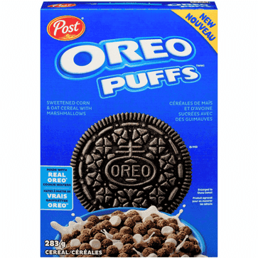 Post Oreo Puffs Breakfast Cereal 10 oz
