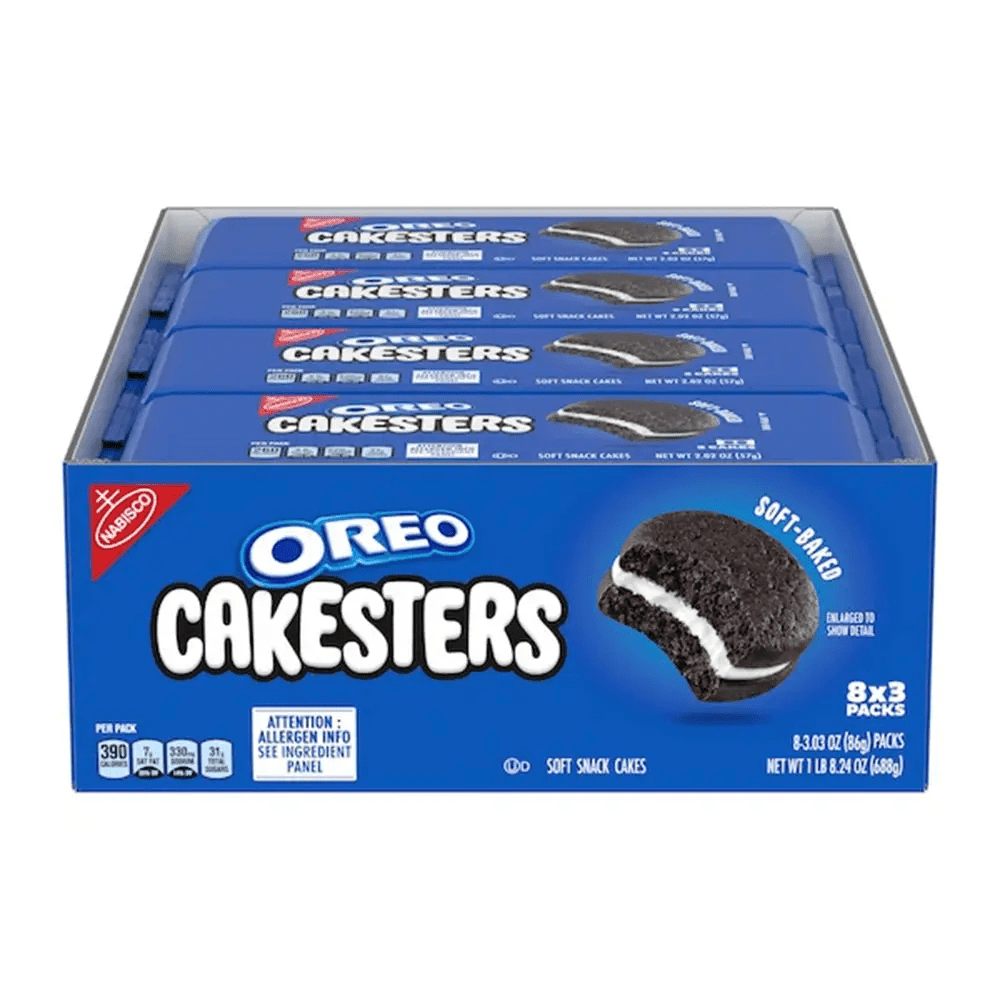 Oreo Original Cakester Cookies, 3.03 Ounce Pack of 8