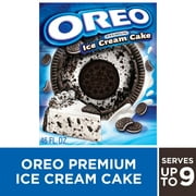 Oreo Premium Ice Cream Cake Made with Oreo Cookies, Vanilla Ice Cream, 46floz, Frozen