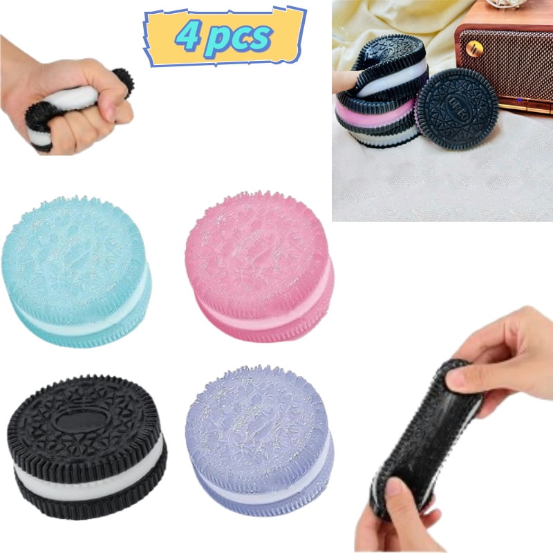 Oreo Squishy,Fufu Squishy,Fufu Squishy Oreo,Biscuit Shape Knead Happy Mud Feel Decompression Toy Release Pressure to Get Happy (4 pcs)
