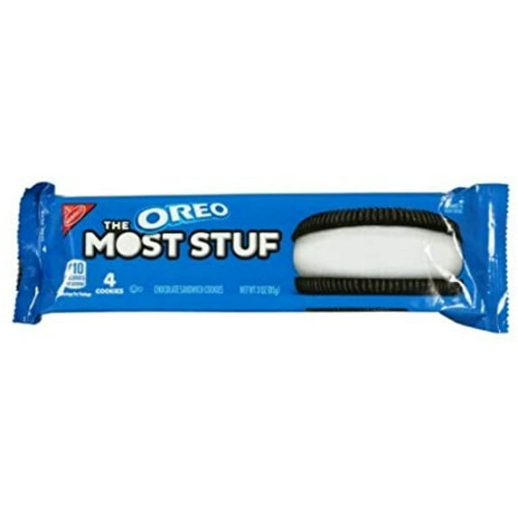 Oreo The Most Stuf Single Serve Chocolate Sandwich Cookie, 3 Ounce - 12 Count Display Box