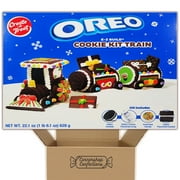 Oreo Train Create A Treat Cookie Kit - Includes Assorted Candy, Icing, Cookies, Instructions - For Holidays, Birthdays, Snow Days in Cornershop Confections Pack