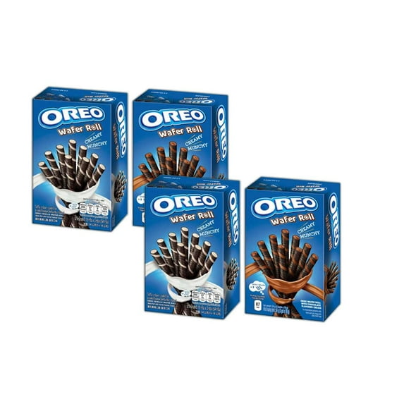 Oreo Wafer Roll Variety Pack (Pack of 4) | 2 Chocolate - 2 Vanilla