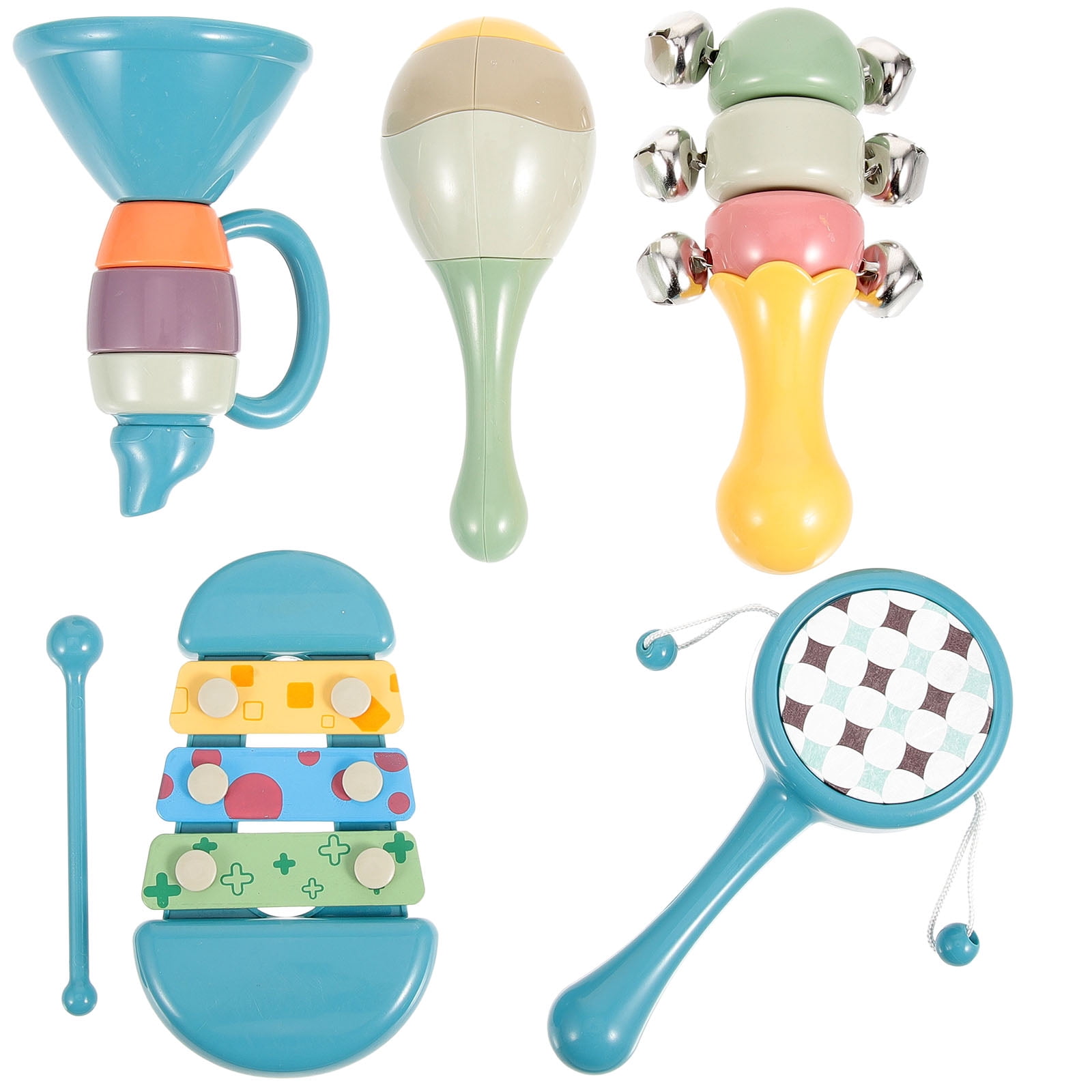 Orff Instrument Gift for 1 Year Old Girl Plastic Musical Plaything Hand