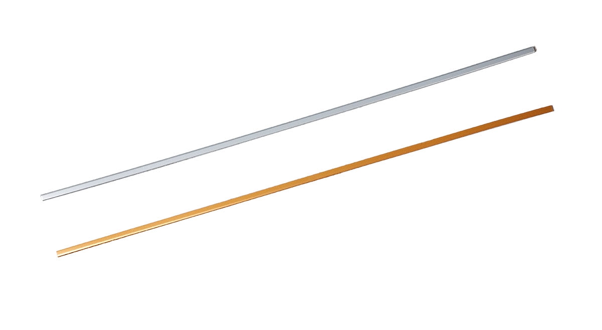 Orfit Thin Micro-Perforated Strips, 18 inch x 24 inch x 1/12 inch, 5 pcs Gold & 5 pcs Sonic Silver, 13% perforation