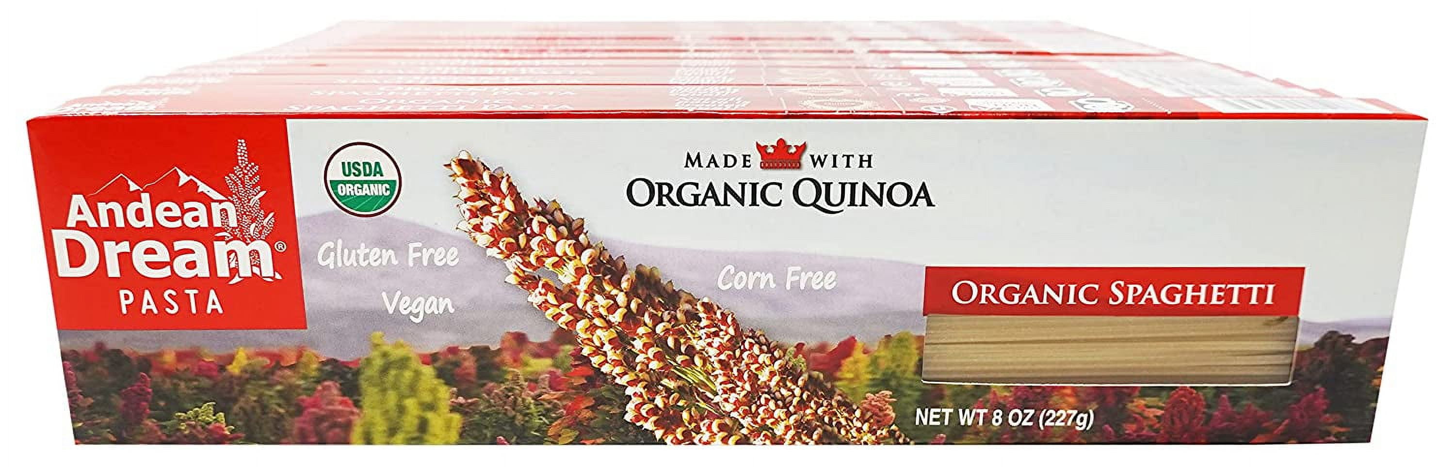 Org Spaghetti Quinoa Pasta Gluten Free ,8 Oz(Pack of 12)