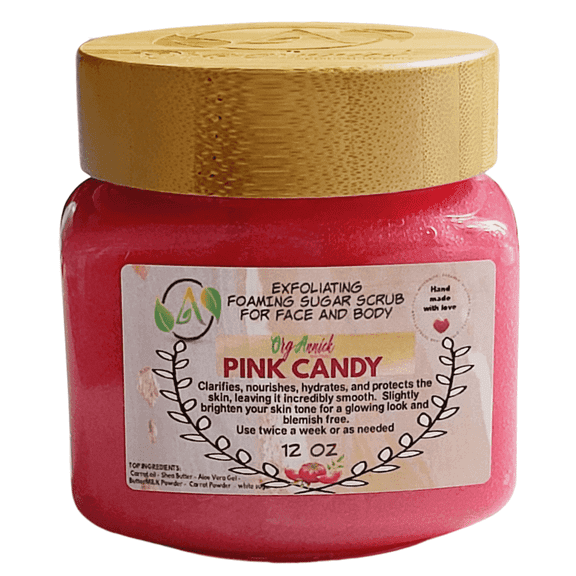 OrgAnnick Beauty Handmade Hydrating Face & Body Scrub with Tomato, Rice & Sugar  12 oz