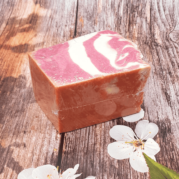 OrgAnnick Beauty Pink Candy Clarifying Soap, 100% Natural Handmade w/Tomato, Goat Milk and Rice