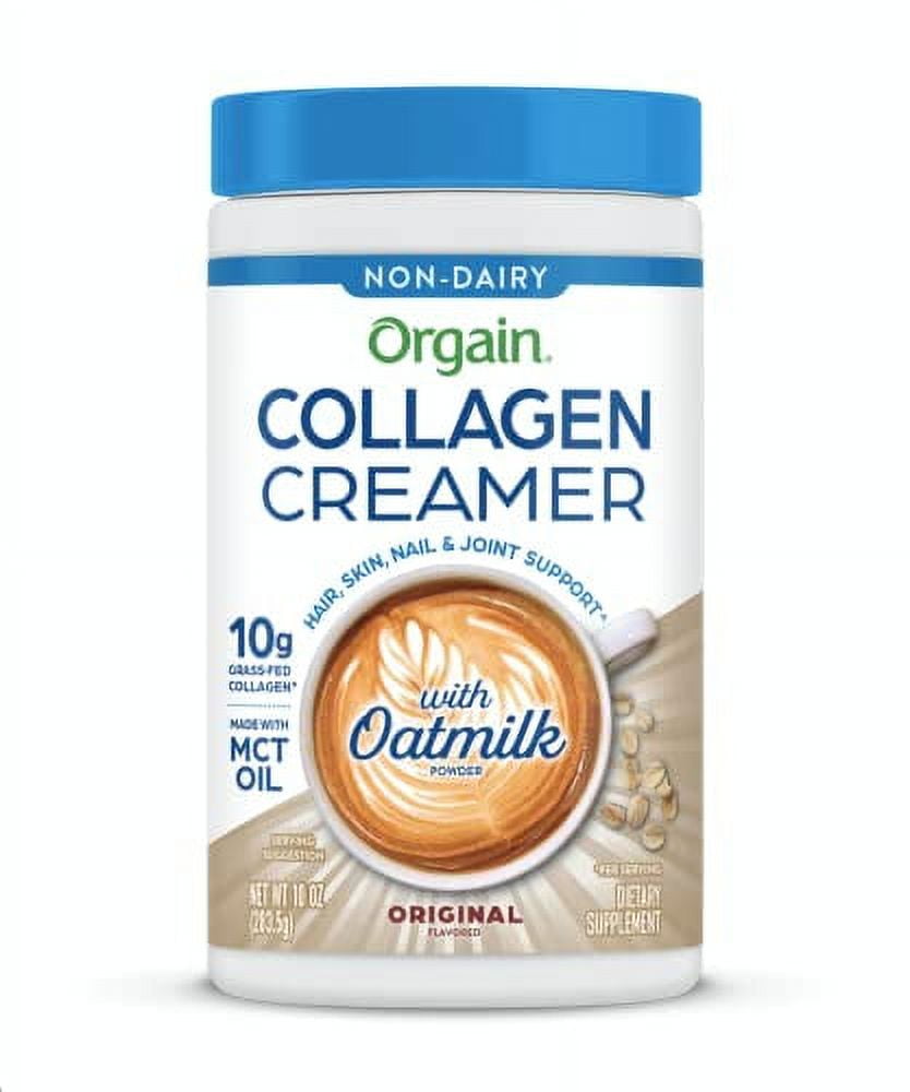 Orgain Collagen Creamer with Organic Oatmilk Powder, Original 10g of