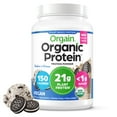 thumbnail image 1 of Orgain Organic Vegan 21g Protein Powder, Plant Based, Cookies 'N Cream 2.03lb, 1 of 8