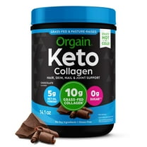 Orgain Keto Collagen Protein Powder, 10g Grass-Fed Collagen, 5g MCT Oil, Chocolate, .88lb