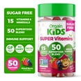 thumbnail image 1 of Orgain Kids Super Gummy Multivitamin Gummies, Children's Immune Support with Vitamins B12, C, D, E, & Zinc, Sugar Free, Mixed Berry, 50 ct, 1 of 11
