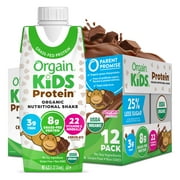 Orgain Organic Kids Nutritional Shake, 22 Vitamins & Minerals, Chocolate, 12ct